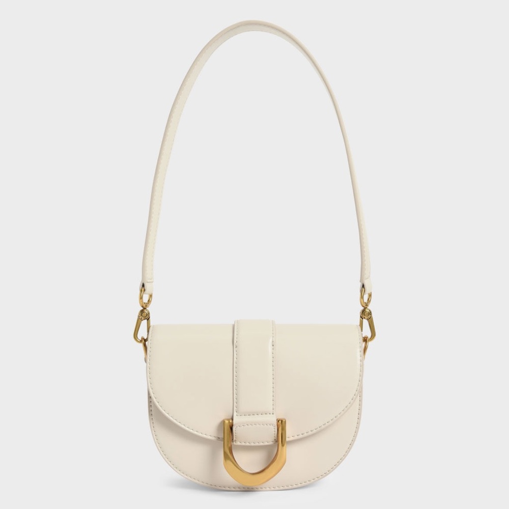 Mini Gabine Saddle Bag - Cream
